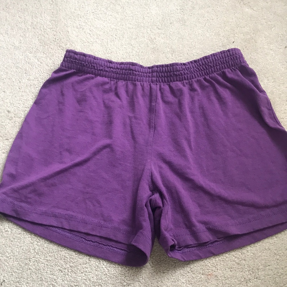 Purple Champion Cotton Shorts
